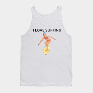 I Loves Surfing Tank Top